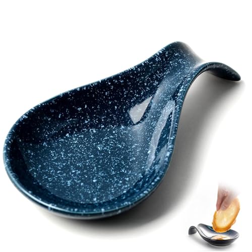 Spoon Rest Kitchen Utensil Holder Ceramic Spoon Rest for Cooking Heat Resistant Spoon Holder for Kitchen Counter Decorative Spoon Rests with Dishwasher Safe Feature