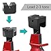 BELOMI Jack Stand Pads, 4 Pcs 3 Ton Jack Pad Adapter, Universal Rubber Slotted Frame Rail Pinch Welds Protector Pad for Jack Stand Support Lift, Car Accessories for Sedan, SUV and More