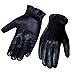 WASPRO Genuine Leather Gloves, Pure leather fashion gloves, Lambskin leather gloves, motorcycle gloves (Medium, Black)