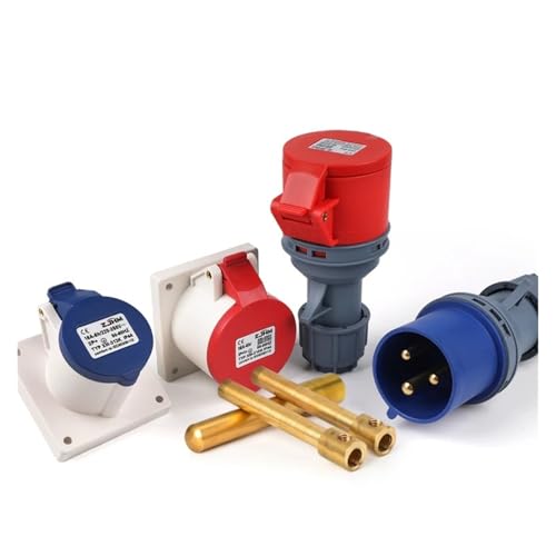 Conector de zócalo panel colgante macho y hembra de 4 pines 16A 6