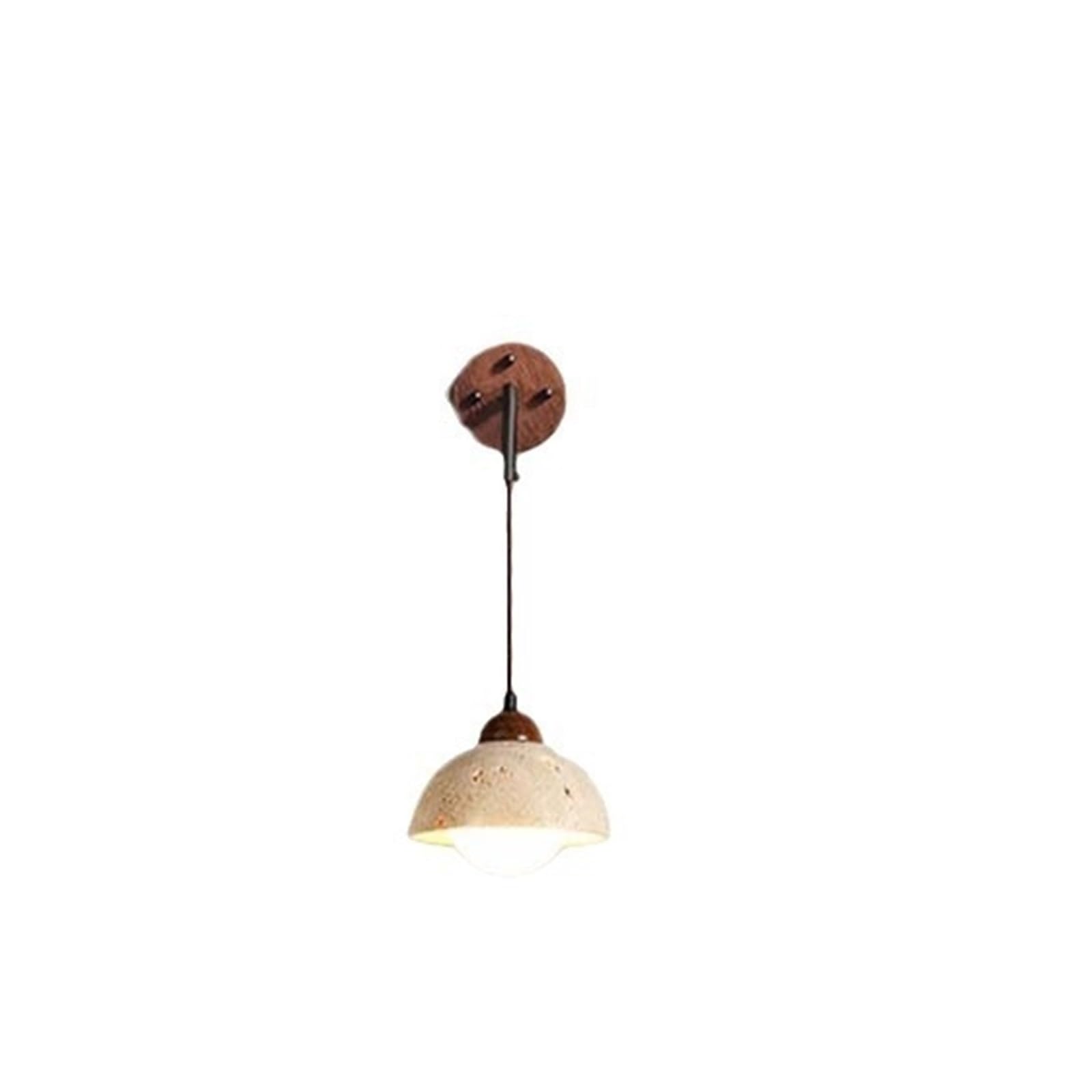 VALORCIRONA Outdoor Yellow cave Stone wall lamp Designer Nordic Simple Personality Creative Wabi-sabi Cream Style led wall(TypeB,Whitelight6000K)