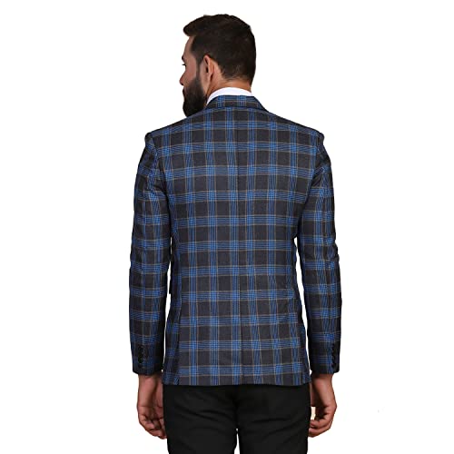 Image of TAHVO Grey Notched Lapel Blazer with Hanky