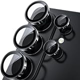 WSKEN for Samsung Galaxy S26 Ultra Camera Lens Protector - Ultra Thin Case Friendly, 9H Shatterproof Tempered Glass with Anti Scratch Metal Circle Camera Screen Protector Cover Accessories, Black