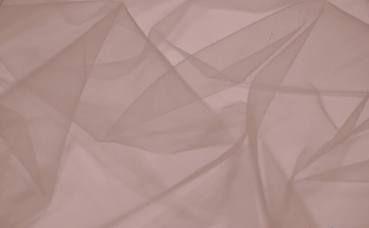 Valentina Textile inc. Micro Stretch Mesh, Fabric by The Yard(1 Yard, Nude)