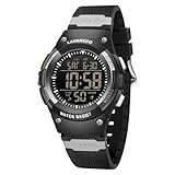 Timever Reloj Digital niños con Correa de Silicona, Resistente al Agua a 5 ATM, Reloj Deportivo con Alarma, cronómetro, Fecha, luz, Hora Dual, Cuenta Regresiva