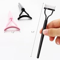 2 Pcs Eyelash Separator Tool Mascara Brushes Eyelash Comb Separator Definer Lash Comb for Combing, Separating Lashes — image 2