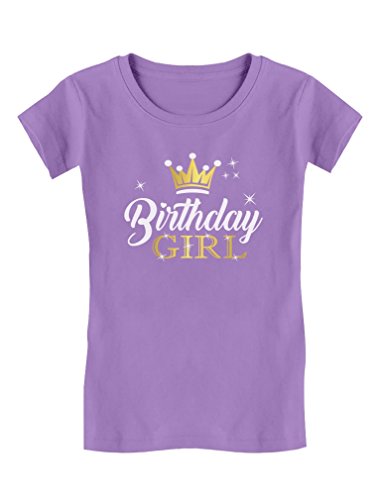 Tstars Gift for Birthday Girl Princess Party Girly Toddler/Kids Girls' Fitted T-Shirt