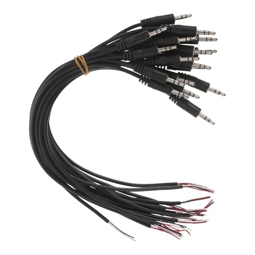 20 cables de audio 3.5mm macho con cable abierto miniatura 1