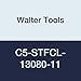 Walter Tools C5-STFCL-13080-11 Tool Steel Boring Bar, Left Hand, 0.984" Minimum Bore Diameter, 2.205" Maximum Bore Depth, 3.15" Length