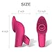 Clitoral Licking Finger Vibrator - Adorime Tongue Nipple Clit Lick Vibrator Rechargeable Sex Toys with 10 Powerful Vibrations for Women or Couple Plays