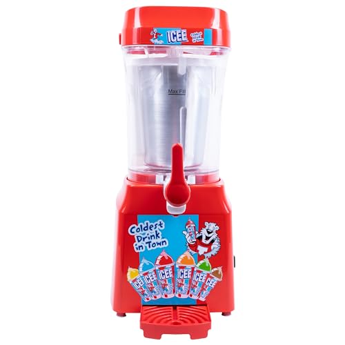 ICEE Home Countertop Slushie Maker – Frozen Drink Machine for Slushies, DIY Frozen Beverages, Parties, Kids, Easy-to-Use, Compact & Durable. Creates up to 34Floz of Ice Cold ICEE Slushy.