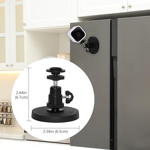 Magnetische Wandhalterung Kompatibel mit New Blink Outdoor 4, Blink Mini/Mini 2, Blink Indoor Überwachungskameras, 360° Verstellbare Wand Halterung für 1/4 Zoll Schraubenloch Kamera, Kein Bohren