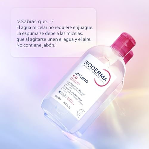 BIODERMA Sensibio H2O - Agua Micelar Limpiadora y Desmaquillante - Elimina Maquillaje, Polen y Polución - Pieles Sensibles - Frasco con Dosificador 500 ml - imagen 6
