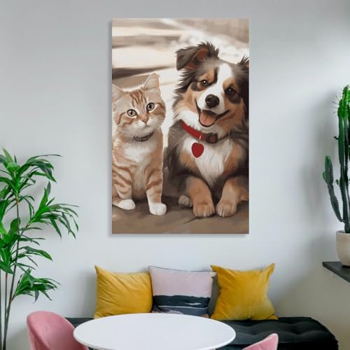Toile murale moderne grand format pour décorer un salon vide - 5