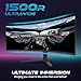 Vibox 49-Zoll 120Hz UltraWide Curved Gaming-Monitor – UWQHD-Auflösung, 1ms, Adaptive Sync, HDMI & DisplayPort