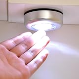 LED Puck Lights, Battery Touch, Mini Tap, Wireless Closet Light, Under Cabinet Lighting, Sitck On LED for Kitchen,Shelves