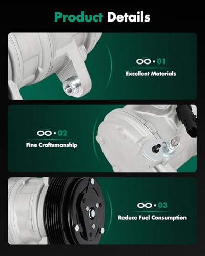 Image of SCITOO AC Compressor fit for Jeep for Liberty 3.7L 2006 2007 2008 | Fast Cooling, Ultra Low Noise (≤72 dB)Air Conditioner Compressor with Clutch, Easy Installation, 55111400 55111400AC