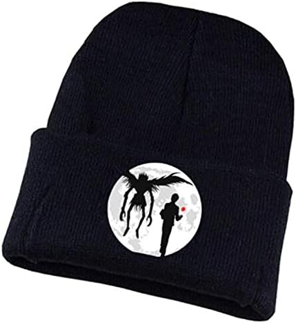 WANHONGYUE Death Note Anime Beanie Hat for Men Women Unisex Knit Cuffed Hat Winter Soft Warm Skull Cap
