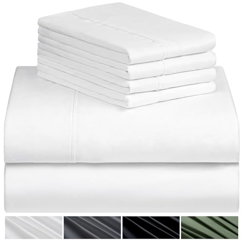 La Mejor Selección de Sábanas - los preferidos. 42 VIOPY Juego de Sábanas de 3 Piezas para Cama Individual Size,Suave y Hipoalergénico,Funda de Cama de Microfibra,Juego de Ropa,Hotel de Calidad Bed Sheets (Blanco, Individual)