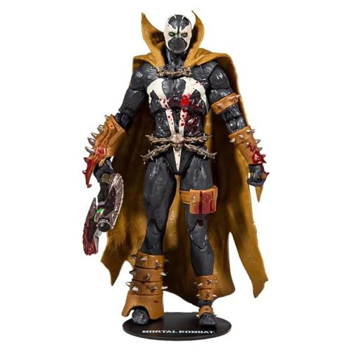 McFarlane Toys, Spawn Classic de 7 polegadas (figura Bloody Mortal Kombat de 11 com 22 peças móveis, figura colecionável de Mortal Kombat com base de suporte de colecionador, a partir de 14 anos