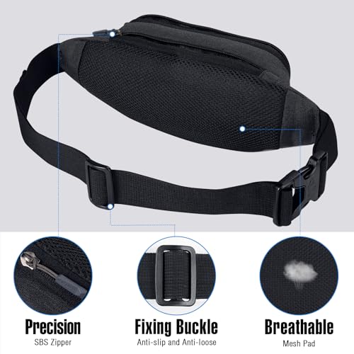 image for WATERFLY Fanny Pack Waist Bag: Small Hip Pouch Bum Bag Fannie Pack Pha