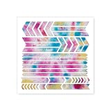 MC MOTOPARTS Self-Adhesive Reflective Sticker DIY Decal Pattern Kit TIE DYE Arrow for Bicycle Motorcycle Car Helmet Skateboard Longboard Snowboard Outdoor Equipment