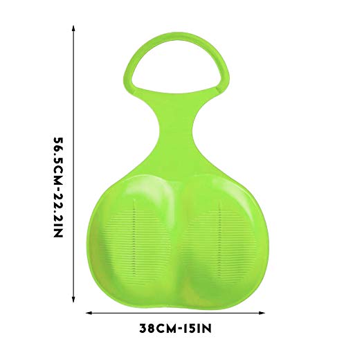 image for SHILONG Snow Sled Board Downhill Sled Winter Outdoor - Plastic Snow Sl