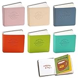 COGVOHY 6 PCS Pocket Sketchbook, 5x5 cm Mini Travel Watercolor Sketchbook, 6 Colour Travel Watercolor Sketch Pad Set for Journal Art and Note