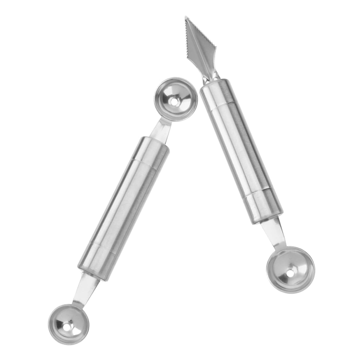 CIYODO Professional Fruit Baller Double-headed Melon Baller Scoop Stainless Steel Fruit Cutter