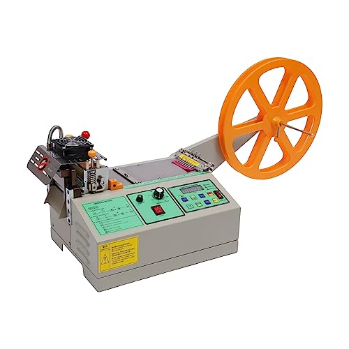 Automatic Hot and Cold Tape Cutting Machine,Webbing Belt Textile Ribbon Cutting Machine,Metal Strip Precise Digital Belt Cutter for Nylon Plastic