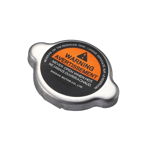 ACROPIX Radiator Coolant Reservoir Recovery Cap for Nissan for Infiniti for Mazda 21430-C992B Stainless Steel Silver Tone Car Parts
