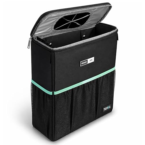 RoadBin™ Car Trash Can – Slim 4" 2.5 Gallon Space-Saving Design, ...
