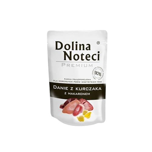 Comida Seca para Perros DNP Sp. z o.o. Dolina Noteci Dog 100g Danie Chicken con Fideos, Sachet para RAS Małe / 10