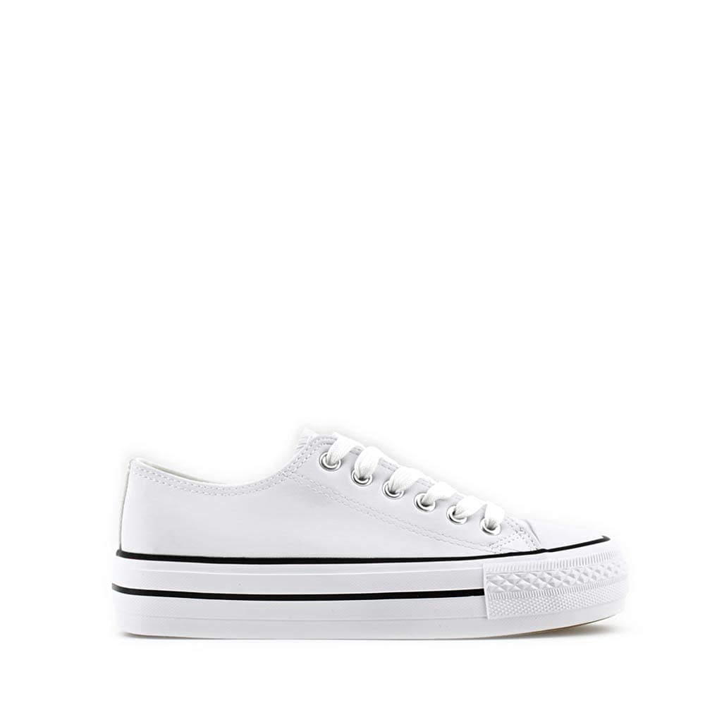 MODELISA Zapatilla De Polipiel con Cordón Casual para Mujer