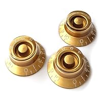 Perfect Replacement: Designed for Gibson and Epiphone Les Paul guitars, these top hat speed knobs offer a seamless fit for volume and tone controls. Premium Materials: Crafted from durable, polished resin for a long-lasting, stylish, and glossy gold ...
