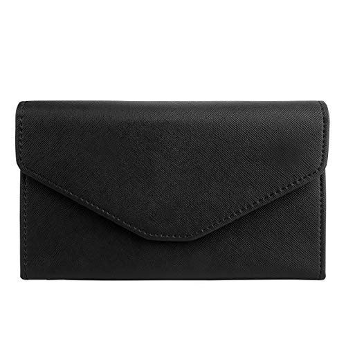 Preisvergleich Produktbild xperg Reisepass Tasche, Reisepasshülle RFID-Blocker Schutzhülle, Brieftasche Pass Hülle Passport Etui Ausweistasche Dokumente Organizer für Damen, Große Kapazität 19 x 11 cm Schwarz
