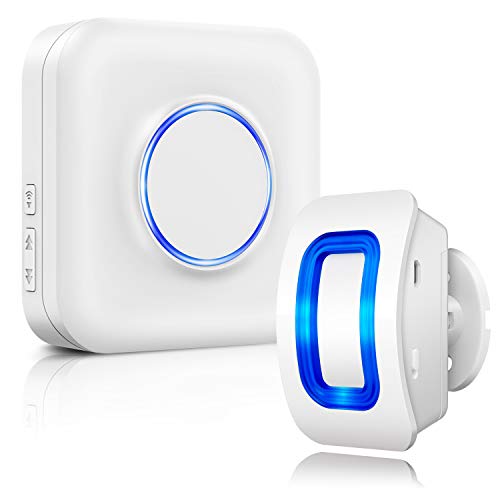 Motion Sensor Alarm BITIWEND Wireless Motion Detector 500ft Range with 52 Chime Tunes