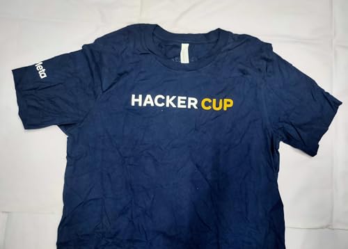 Image of Mens Meta Hacker Cup T-Shirt Size M Blue