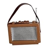 【Materiale】Il giocattolo radio per casa delle bambole in 1/12 è realizzato in resina PU e pelle, con buoni dettagli e una struttura robusta.