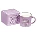Christian Art Gifts Lavender Camp Style Ceramic Coffee Mug – 13 oz. Microwave & Dishwasher Safe Inspirational Scripture Coffee & Tea Mug for Women with Bible Verse: Let Your Light Shine – Matthew 5:16