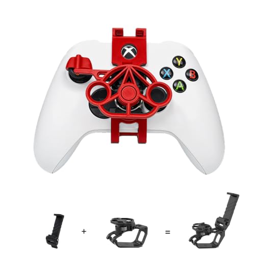 TXW Mini Steering Wheel for X-box One/Series X|S Controller, Red