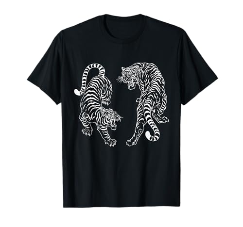 Thailändisches Tattoo Twin Tiger Sak Yant Muay Thai Thailand T-Shirt