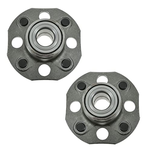 Image of TRQ 2 Piece Rear Wheel Bearing & Hub Assembly Set Compatible with 1998-2002 Honda Accord