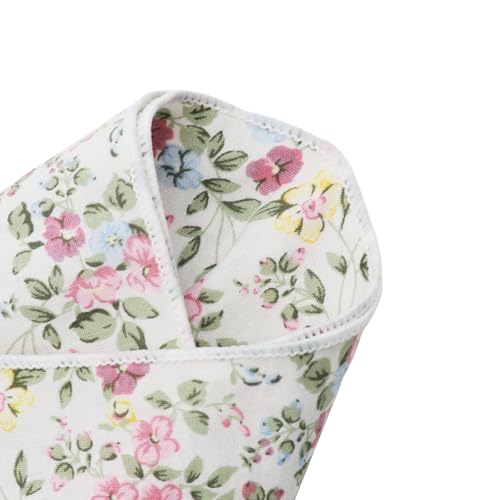 Image of Floral Pocket Squares for Men with Holder Printed Flower Mens Handkerchief Cotton Suit Pocket Hanky for Wedding