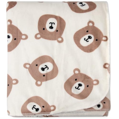 Image of Baby Essentials Sherpa Fleece Baby Blanket 35x30 - Super Soft, Warm Reversible Baby Blankets for Newborns, Infants, Toddlers, and Nursery