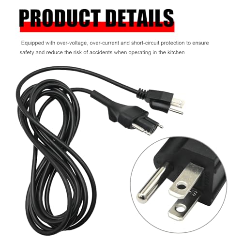 Hoypeyfiy 89143-150 repuesto cable para licuadoras miniatura 4