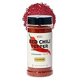 HOXY Journey of Korea Red Chili Pepper 7oz - Korean Gochugaru. Red Chili Pepper Spice Seasoning for Asian Food. MSG Free, Certified HACCP. (Coarse for Kimchi)