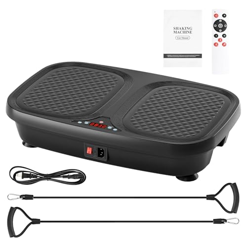 Vibration Plate Exercise Machine - Weight Loss & Toning for Cardio Fitness Home Gym Fitness Equipment for Lymphatic Drainage and Weight Loss Whole Body Workout Shaping