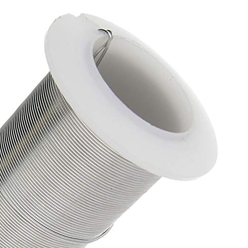 Image of The Beadsmith Wire Elements 24-Gauge Lacquered Tarnish-Resistant Copper Wire for Jewelry Making, 30 Yard, 27.43 Meter Spool (Titanium Color)