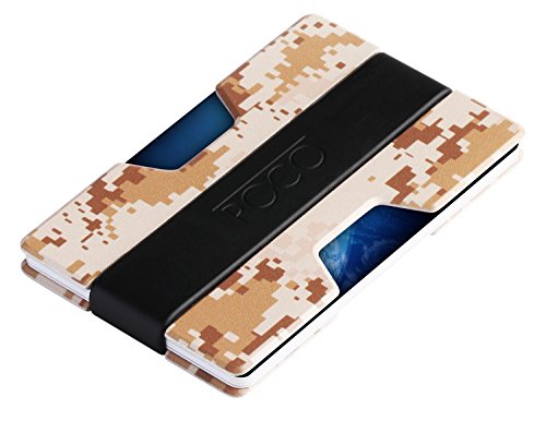 ROCO MINIMALIST Aluminum Slim Wallet RFID BLOCKING Money Clip - No.2